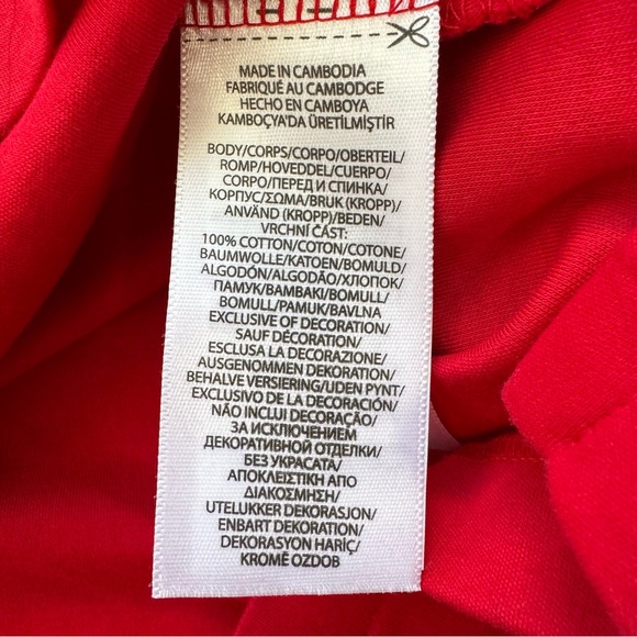 Polo Ralph Lauren Shirt Men’s Large Red Cotton Classic Fit Flesh Pony Casual - Picture 6 of 7